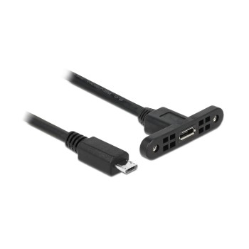 Delock USB2 cable MicroB: 25cm, zum Einbau, Buchse-Stecker, with Schrauben Delock USB2 cable MicroB: 25cm, zum Einbau, Buchse-Stecker, with Schrauben
