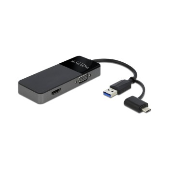 Delock Monitoradapter USB A/C - HDMI/VGA, HDMI bis 3840 x 2160 @ 30 Hz Delock Monitoradapter USB A/C - HDMI/VGA, HDMI bis 3840 x 2160 @ 30 Hz