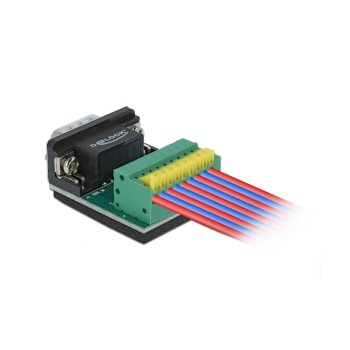 Delock Terminalblock Sub-D 9Pin Stecker, 9Pin Terminalblock with Drucktaster Delock Terminalblock Sub-D 9Pin Stecker, 9Pin Terminalblock with Drucktaster