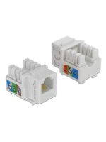 Delock Keystone Modul Cat.3, UTP, white, extern: RJ45 Buchse, Intern LSA Leiste