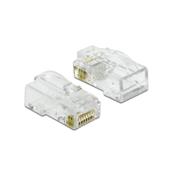 Delock Connecteur RJ45 Cat.6 UTP 20 Pièce/s, Transparent Delock Connecteur RJ45 Cat.6 UTP 20 Pièce/s, Transparent