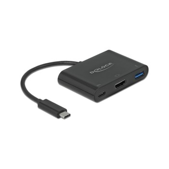 Delock Adapter USB-C for HDMI/USB A+C, 4K bis 30Hz, black , USB 3.2 Gen 1 Delock Adapter USB-C for HDMI/USB A+C, 4K bis 30Hz, black , USB 3.2 Gen 1
