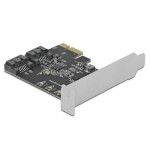 Delock Adaptateur de bus hôte 2 Port SATA PCIe Carte