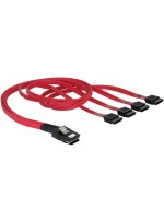 Delock HD-Mini SAS cable, SFF-8087 for 4x SATA 7 Pin, 0.5m