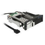 Delock Cadre de montage 5,25 1x3.5, 1x2.5, 2xUSB3 Ports Hot-Swap