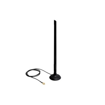 Delock WLAN-Antenne, 6.5dBi, Magnetfuss, RP-SMA-Anschluss, 2.4Ghz, 30cm Delock WLAN-Antenne, 6.5dBi, Magnetfuss, RP-SMA-Anschluss, 2.4Ghz, 30cm