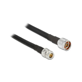 Delock N-Stecker for N-Buchse, 10m, Low Loss Verlängerungscable, wasserdicht Delock N-Stecker for N-Buchse, 10m, Low Loss Verlängerungscable, wasserdicht