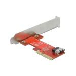 Delock Adaptateur de bus hôte PCI-Ex4v4 - 1x SFF-8654 4i NVMe