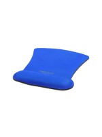 Delock Tapis de souris ergonomique avec repose-poignet, bleu Bleu