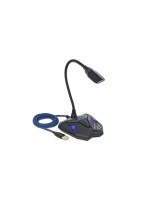 Delock USB Gaming Microphon, Tischständer, 1.5m USB-Kabel, schwarz