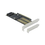 Delock PCI Express x16 Karte zu M.2, mSATA, 1x Key B, 1x Key-M, 1x mSATA