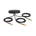 Delock Antenne LTE/WLAN/GPS LTE MIMO double bande SMA 2 dBi Rayonnement omni directionnel