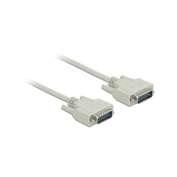 Serielles cable DB15, grey, 3m, Stecker/Stecker Serielles cable DB15, grey, 3m, Stecker/Stecker