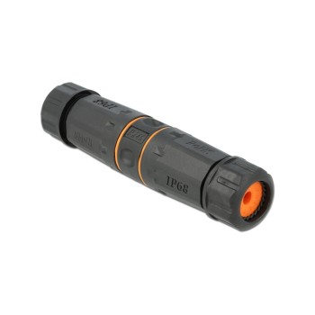 Delock Cat.6A Verbindungsmodul, geschirmt, RJ45 for RJ45 Buchse, wasserfest, orange Delock Cat.6A Verbindungsmodul, geschirmt, RJ45 for RJ45 Buchse, wasserfest, orange
