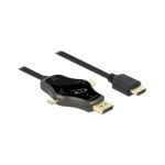 Delock Câble USB-C/DP/Mini-DP - HDMI, 4K, 1.75m