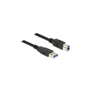 Delock USB3.0 cable, 50cm, A-B, black , for USB3.0 Geräte, bis 5Gbps Delock USB3.0 cable, 50cm, A-B, black , for USB3.0 Geräte, bis 5Gbps