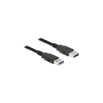 USB3.0 Kabel, A-Stecker zu A-Stecker, 50cm, Schwarz USB3.0 Kabel, A-Stecker zu A-Stecker, 50cm, Schwarz