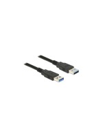 USB3.0 cable, A-Stecker for A-Stecker, 1m, black 