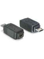 USB Adapter Mini-B for Micro-B, Mini-B/Buchse for Micro-B Stecker