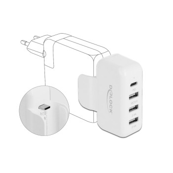 Delock Netzteiladapter for Apple power supply, with PD and QC 3.0, MacBook Pro Delock Netzteiladapter for Apple power supply, with PD and QC 3.0, MacBook Pro