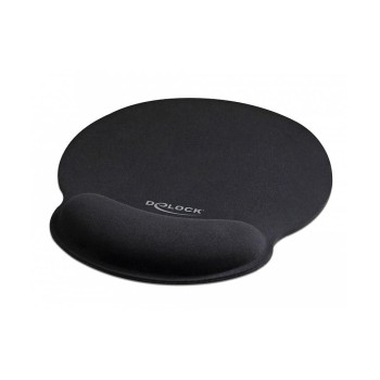 Delock ergonomisches Mousepad 252 x 227 mm, with Handballenauflage, black  Delock ergonomisches Mousepad 252 x 227 mm, with Handballenauflage, black