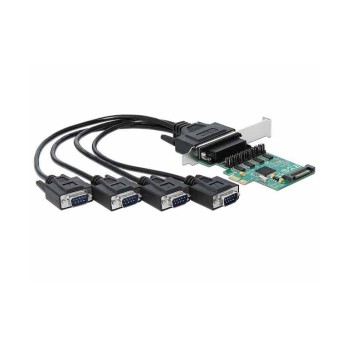 Delock 89938 PCI Express Karte 4x RS-232, mit Spannungsversorgung