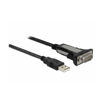 Delock Adapter USB-A for Seriell DB9 RS-232, 4 m, black  Delock Adapter USB-A for Seriell DB9 RS-232, 4 m, black