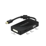 Delock Multiadaptateur Mini DisplayPort - DVI-D/HDMI/VGA 4K passif