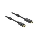 Delock DisplayPort - HDMI cable, 7m, black , Auflösung 3840x2160@60 Hz, aktiv