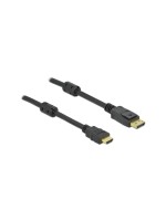 Delock DisplayPort - HDMI cable, 10m, black , Auflösung 3840x2160@60 Hz, aktiv