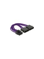 2xMolex 5.25 auf 8Pin for Grafikkarte, for PCI-Express Highend Grafikkarten,15cm