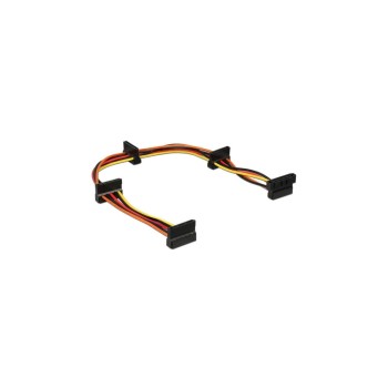 SATA for 4x SATA Stromadapter, 40cm, unterstützt 3,3, 5 and 12 Volt SATA for 4x SATA Stromadapter, 40cm, unterstützt 3,3, 5 and 12 Volt