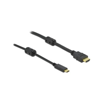 Delock Aktives USB Typ-C HDMI cable, 7m, black , Auflösung bis 3840 x 2160 @ 60 Hz Delock Aktives USB Typ-C HDMI cable, 7m, black , Auflösung bis 3840 x 2160 @ 60 Hz