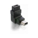 USB Adapter Mini-B pour Mini-B, 90ø coudé, mini-B male vers mini-B femelle