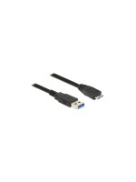 USB3.0 Kabel, A-Stecker zu Micro-B-Stecker, 1m, schwarz, 5Gbps