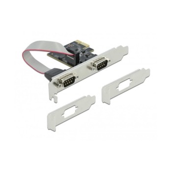 Delock 90001 PCI Express Karte 2x Seriell,, 2x RS-232 DB9 Stecker