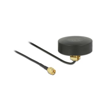 Delock Outdoor WLAN Antenne, 1.5m cable, RP-SMA, 2dBi, 2.4Ghz Dachmontage Delock Outdoor WLAN Antenne, 1.5m cable, RP-SMA, 2dBi, 2.4Ghz Dachmontage