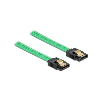 Delock SATA cable: 30cm Leuchteffekt grün, 6 Gbps, UV Leuchteffekt grün Delock SATA cable: 30cm Leuchteffekt grün, 6 Gbps, UV Leuchteffekt grün