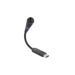 Delock Microphone USB col de cygne avec bouton muet, unidirectionnel