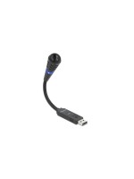 Delock Microphone USB col de cygne avec bouton muet, unidirectionnel