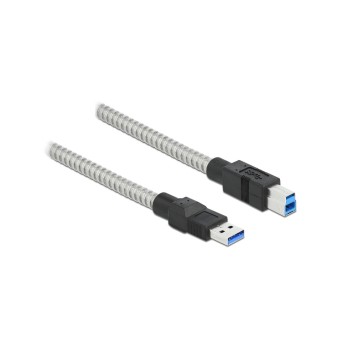 Delock USB3.2 cable, 1m, A-B, Metalmantel, USB3.2 Gen1, 5Gbps Delock USB3.2 cable, 1m, A-B, Metalmantel, USB3.2 Gen1, 5Gbps