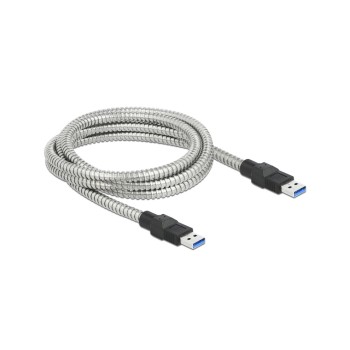 Delock USB3.2 cable, 2m, A-A, Metalmantel, USB3.2 Gen1, 5Gbps Delock USB3.2 cable, 2m, A-A, Metalmantel, USB3.2 Gen1, 5Gbps