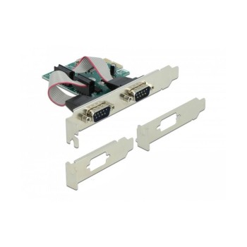 Delock 90007 PCI Express Karte 2 x Seriell,, 2x RS-232, 921.6 Kbps, LP