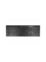 Delock 12004 USB keyboard 2,4 GHz, cablelos black , Lautlos