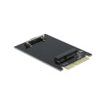 Delock SATA 22PIN zu mSATA Slot Adapter, mSATA SSD, Masse: 80mm x 51mm x 5mm