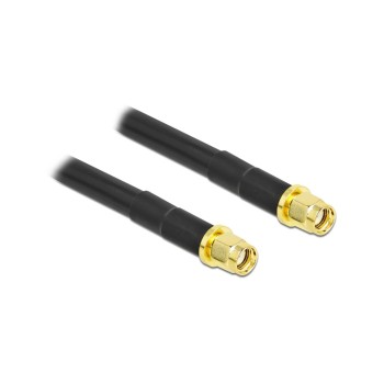 Delock WLAN-Antennencable, 0.31dB/m, RP-SMA Stecker- RP-SMA Stecker, CFD300, 5m Delock WLAN-Antennencable, 0.31dB/m, RP-SMA Stecker- RP-SMA Stecker, CFD300, 5m
