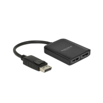 Delock DP 1.4 Splitter,1x DP for 2xDP, MST, 4K/60Hz, Dual Mode DP++ Delock DP 1.4 Splitter,1x DP for 2xDP, MST, 4K/60Hz, Dual Mode DP++