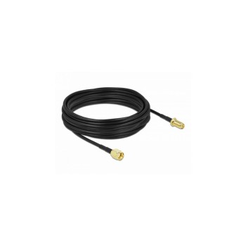 Delock WLAN-Antennencable, 0.99dB/m, RP-SMA Stecker - RP-SMA Buchse, CFD100 ,10m Delock WLAN-Antennencable, 0.99dB/m, RP-SMA Stecker - RP-SMA Buchse, CFD100 ,10m