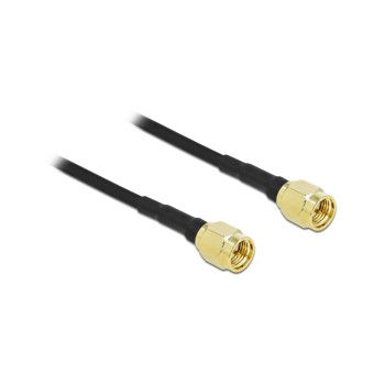 Delock LTE-Antennencable, 0.99dB/m, SMA Stecker - SMA Stecker LMR/CFD100, 2m Delock LTE-Antennencable, 0.99dB/m, SMA Stecker - SMA Stecker LMR/CFD100, 2m