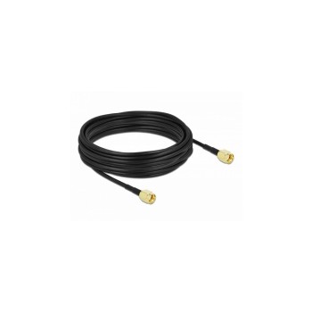 Delock WLAN-Antennencable, 0.99dB/m, RP-SMA Stecker - RP-SMA Stecker CFD100, 10m Delock WLAN-Antennencable, 0.99dB/m, RP-SMA Stecker - RP-SMA Stecker CFD100, 10m
